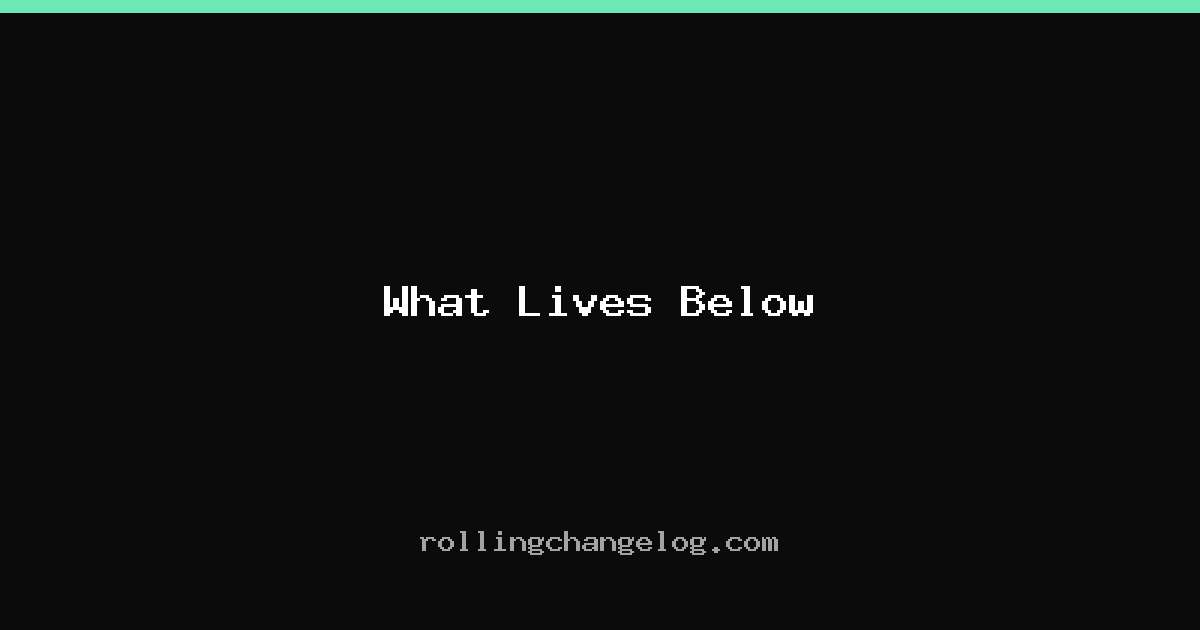 What Lives Below cover