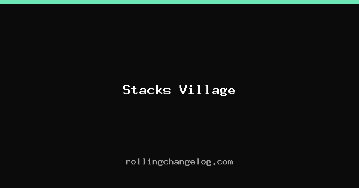 Stacks Village cover
