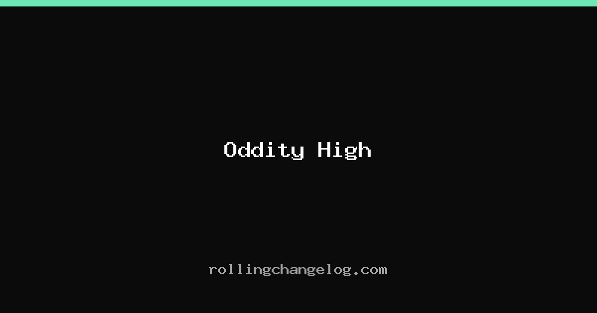 Oddity High cover
