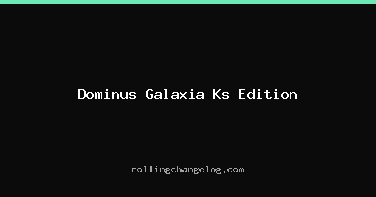 Dominus Galaxia Ks Edition cover
