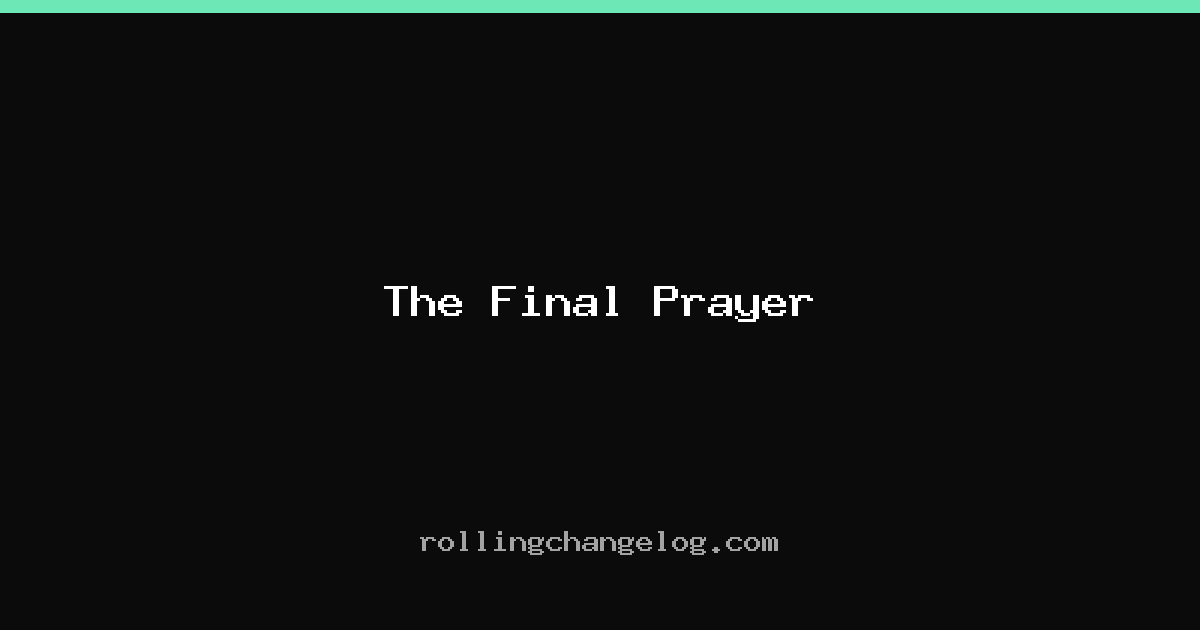 The Final Prayer cover