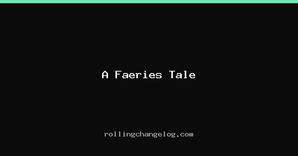A Faeries Tale cover