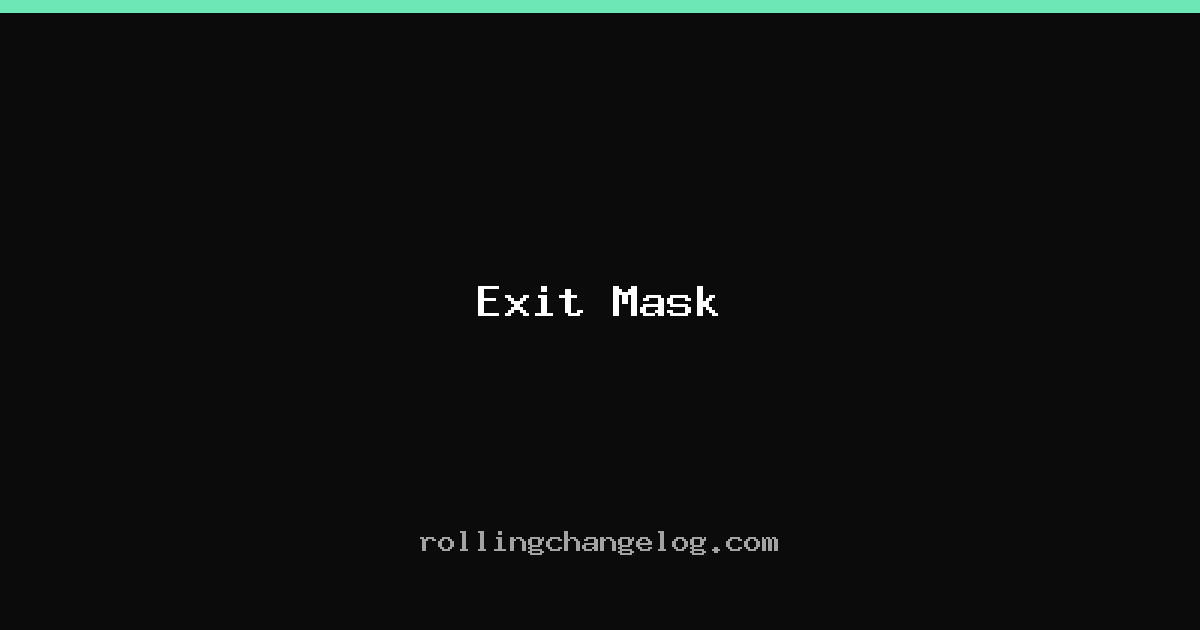 Exit Mask cover