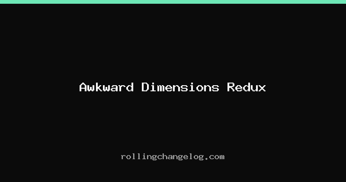 Awkward Dimensions Redux cover