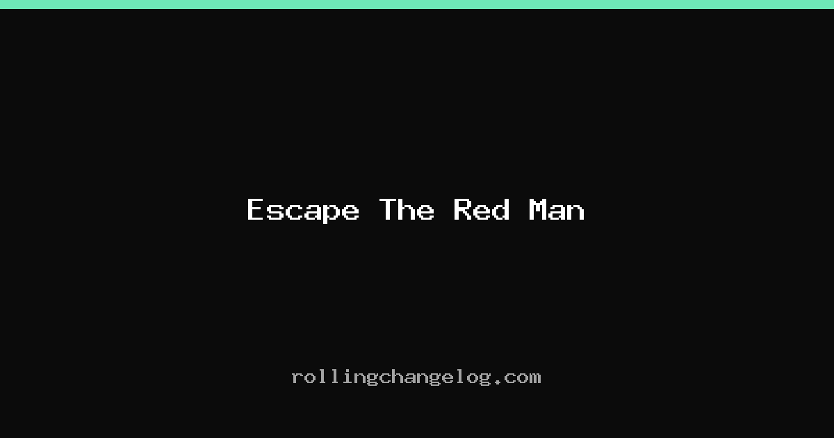 Escape The Red Man cover