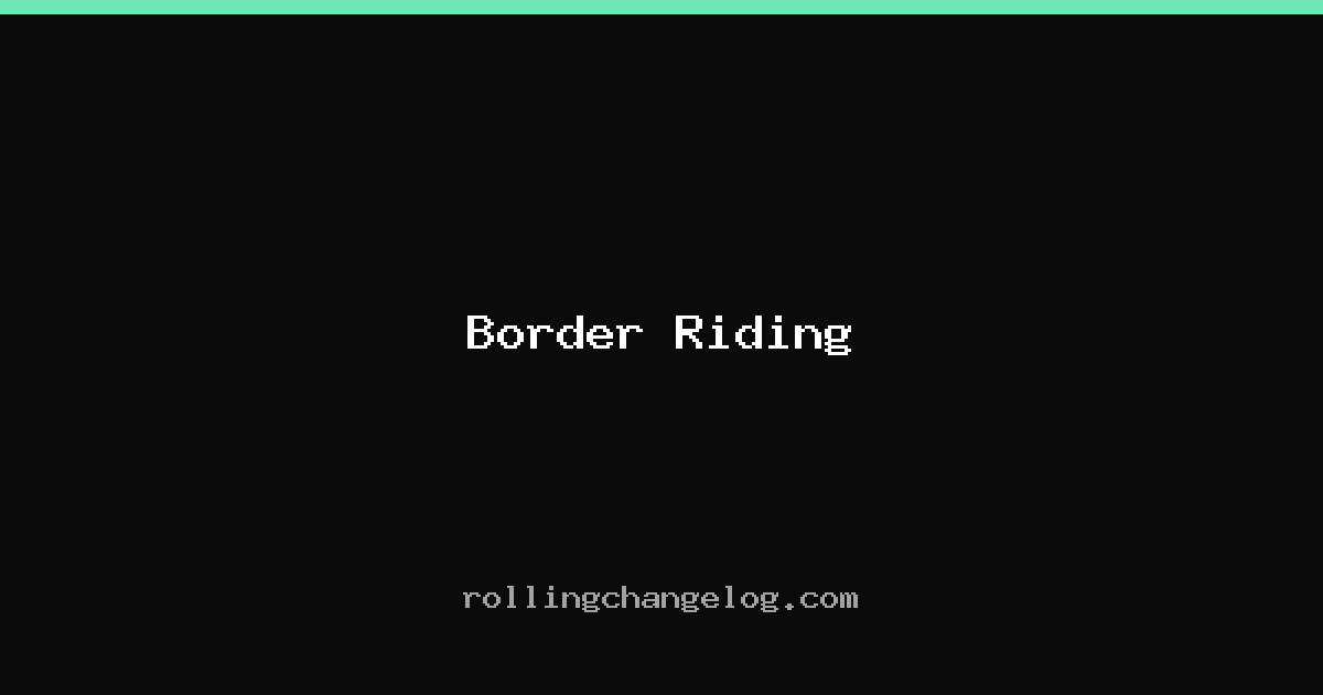 Border Riding cover