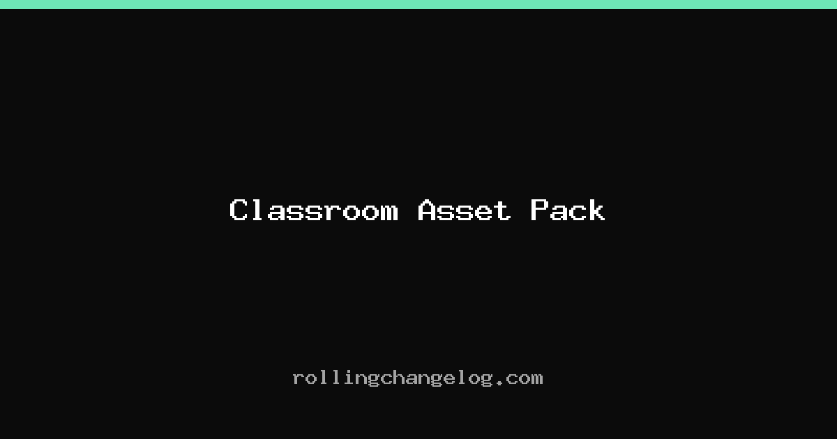 Classroom Asset Pack cover