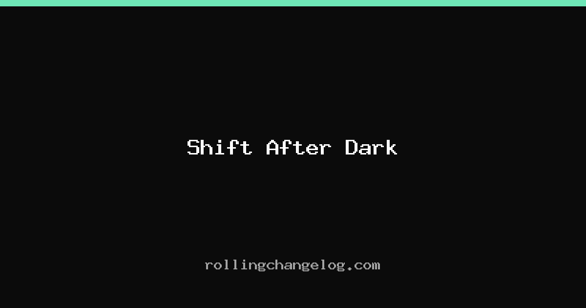 Shift After Dark cover