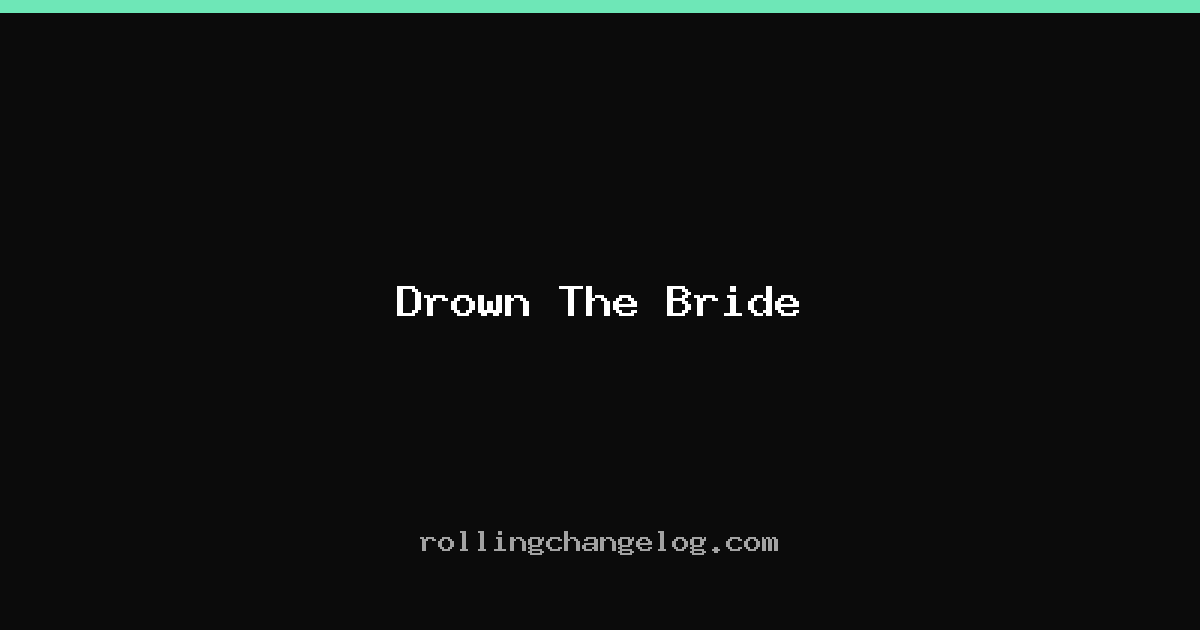 Drown The Bride cover