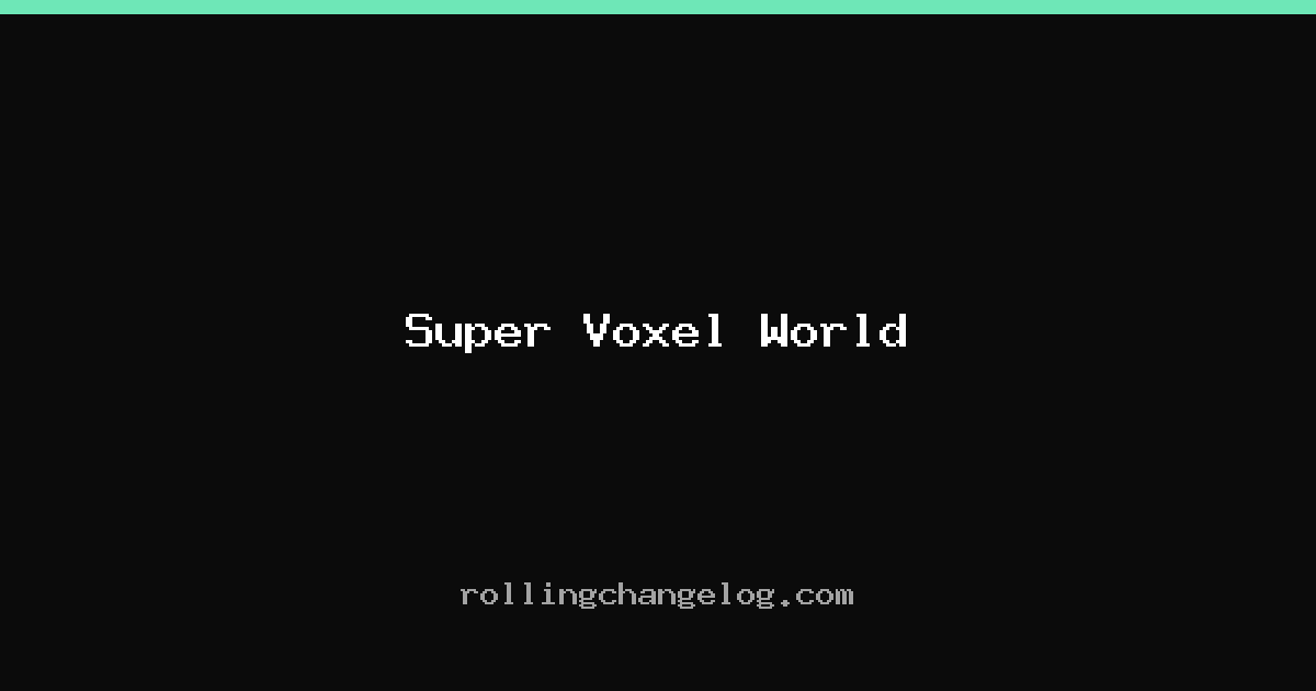 Super Voxel World cover