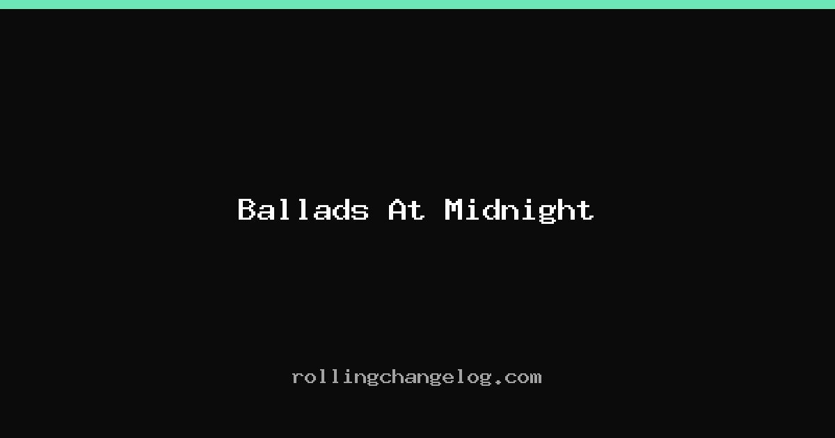 Ballads At Midnight cover