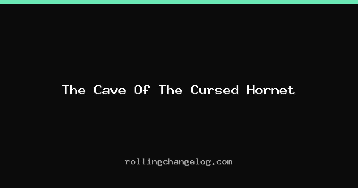 The Cave Of The Cursed Hornet cover