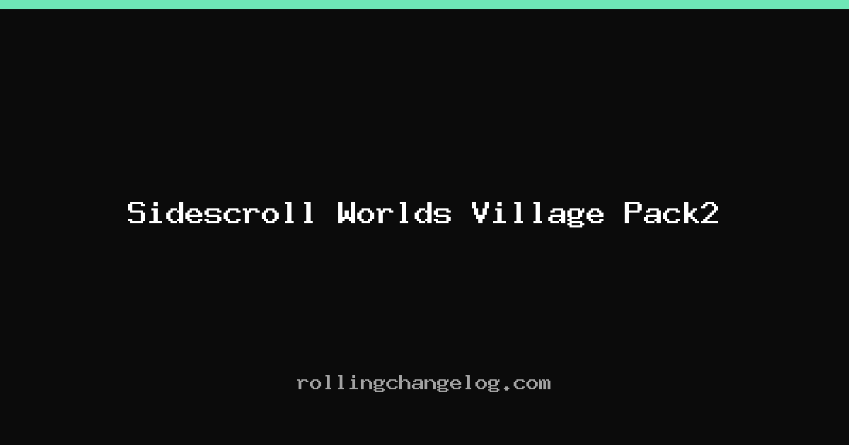 Sidescroll Worlds Village Pack2 cover