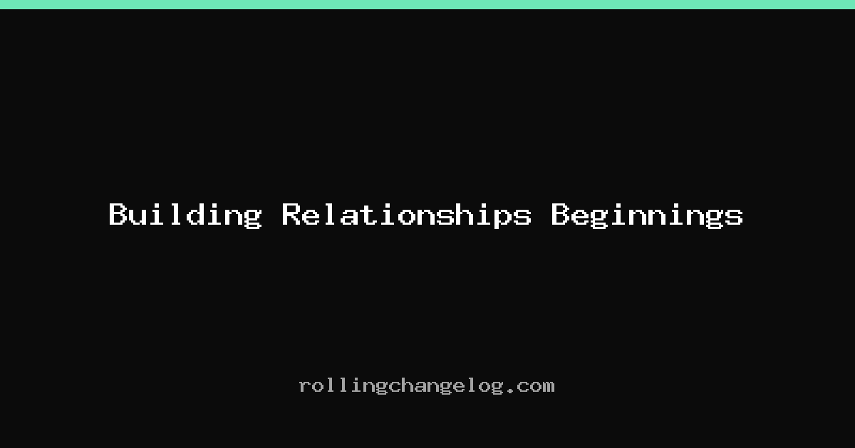 Building Relationships Beginnings cover