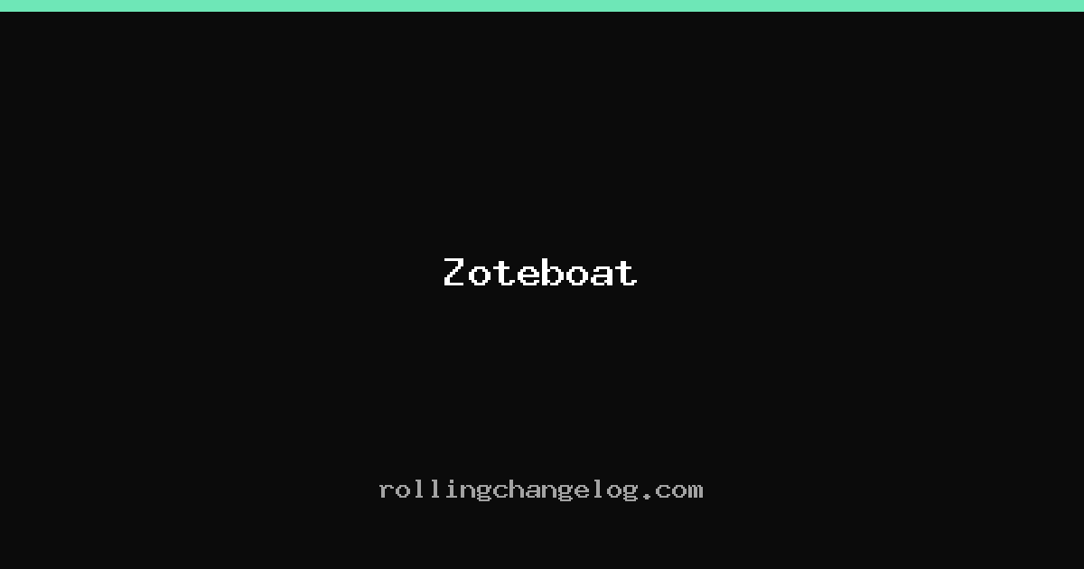 Zoteboat cover