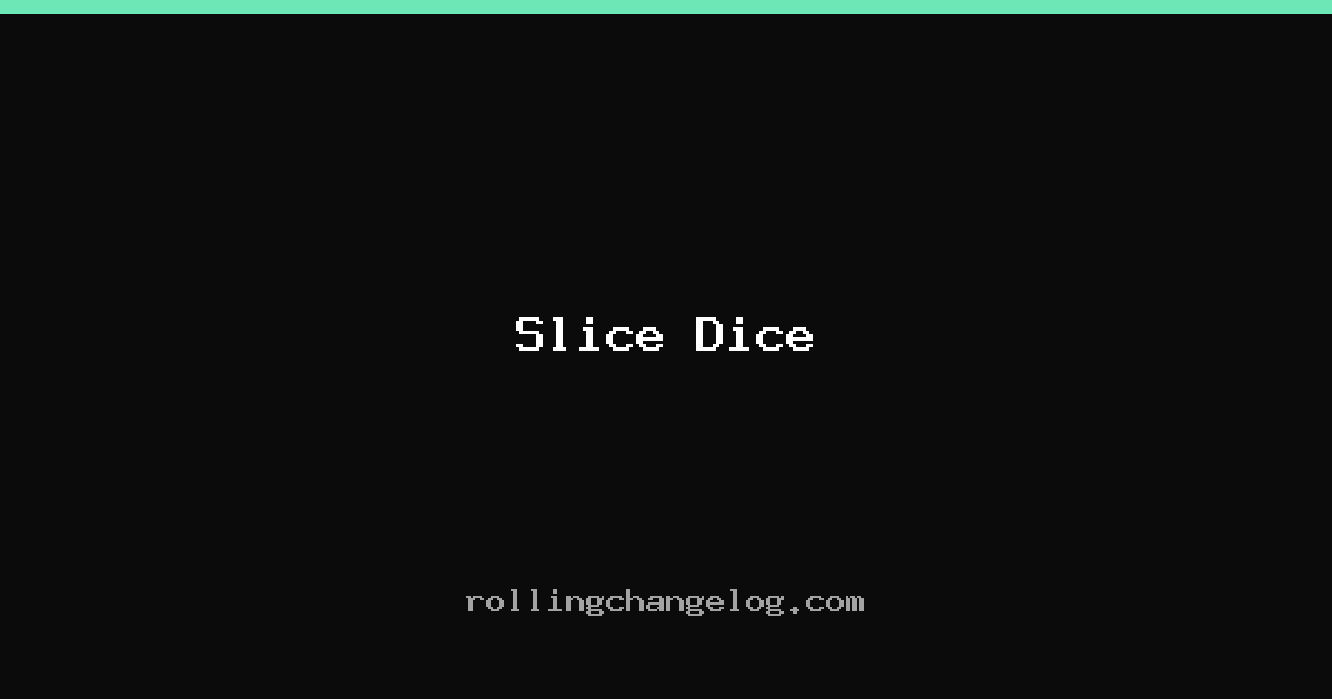 Slice Dice cover