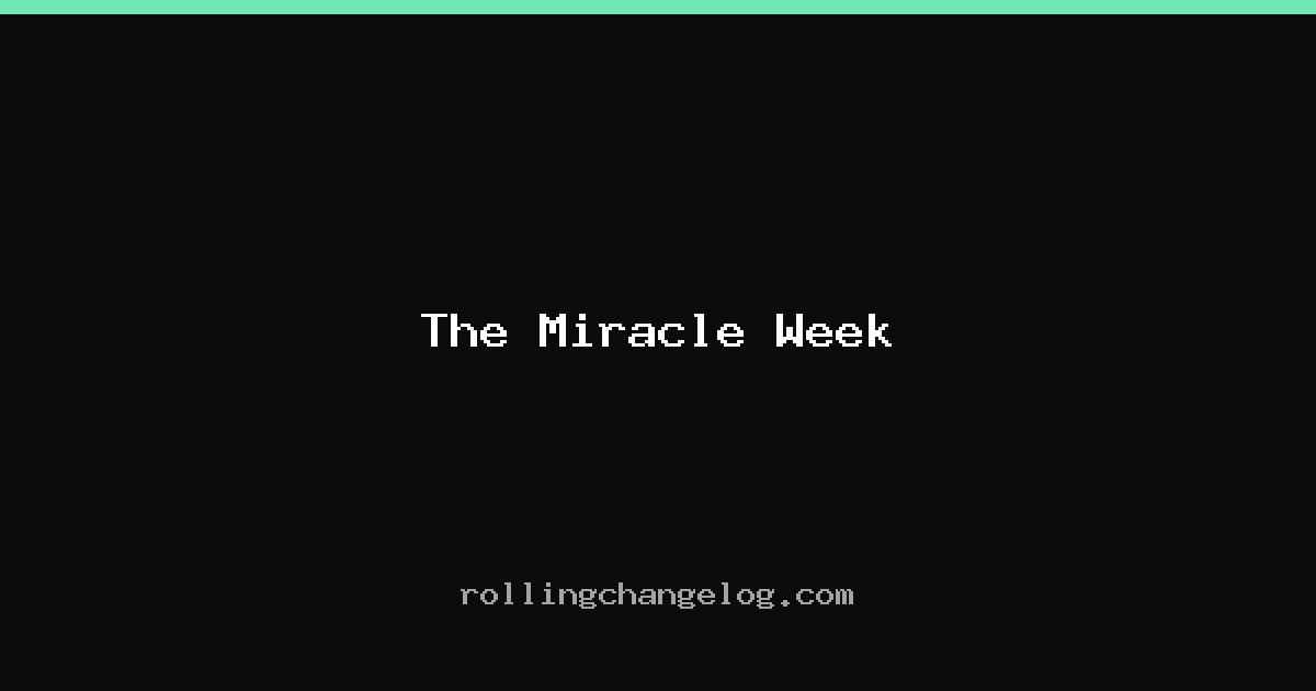 The Miracle Week cover