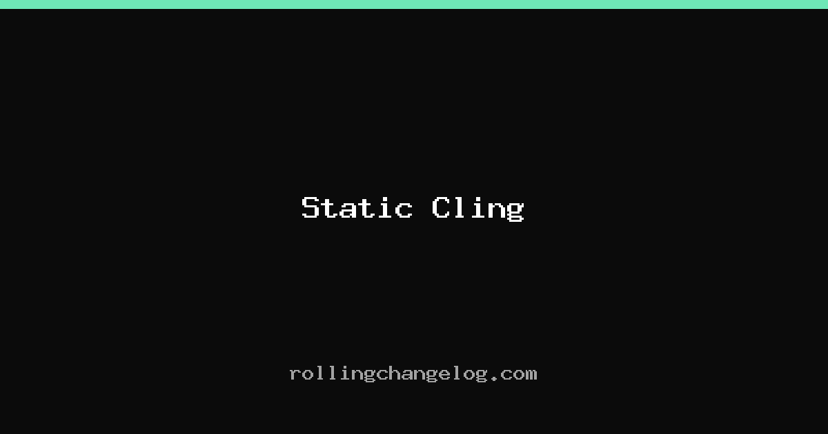 Static Cling cover