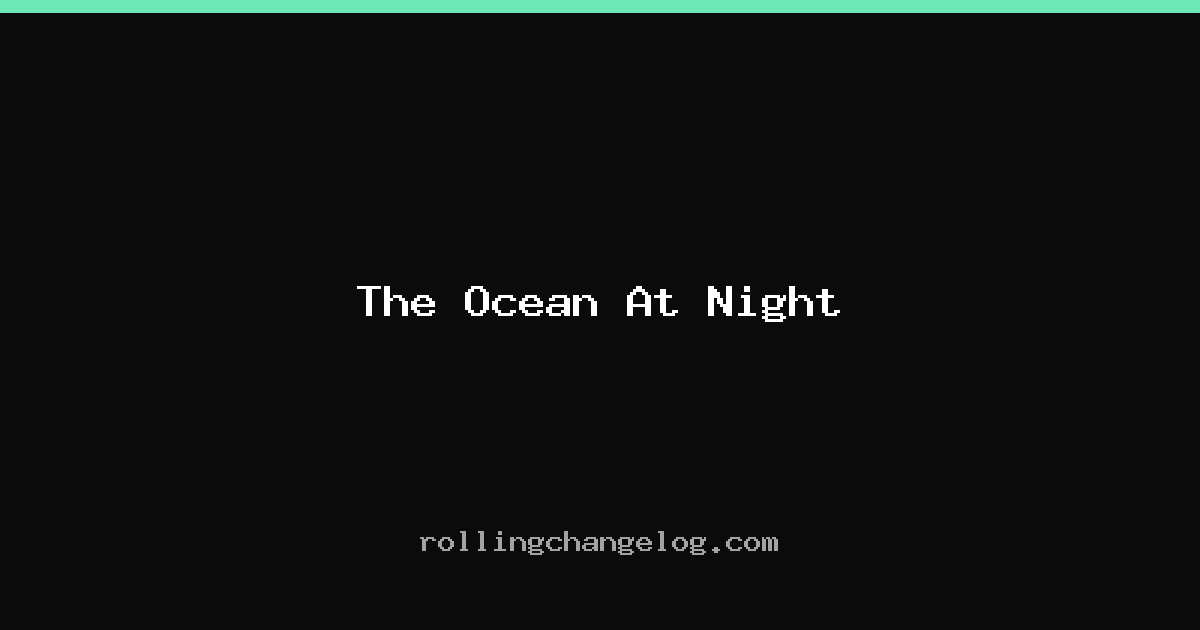 The Ocean At Night cover