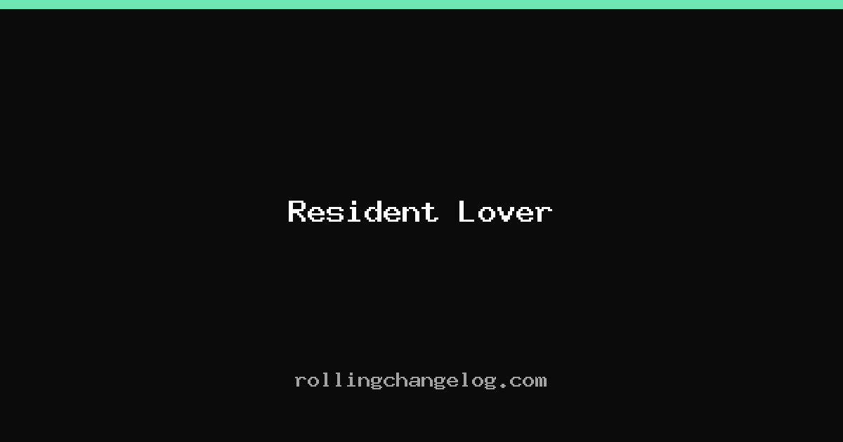 Resident Lover cover