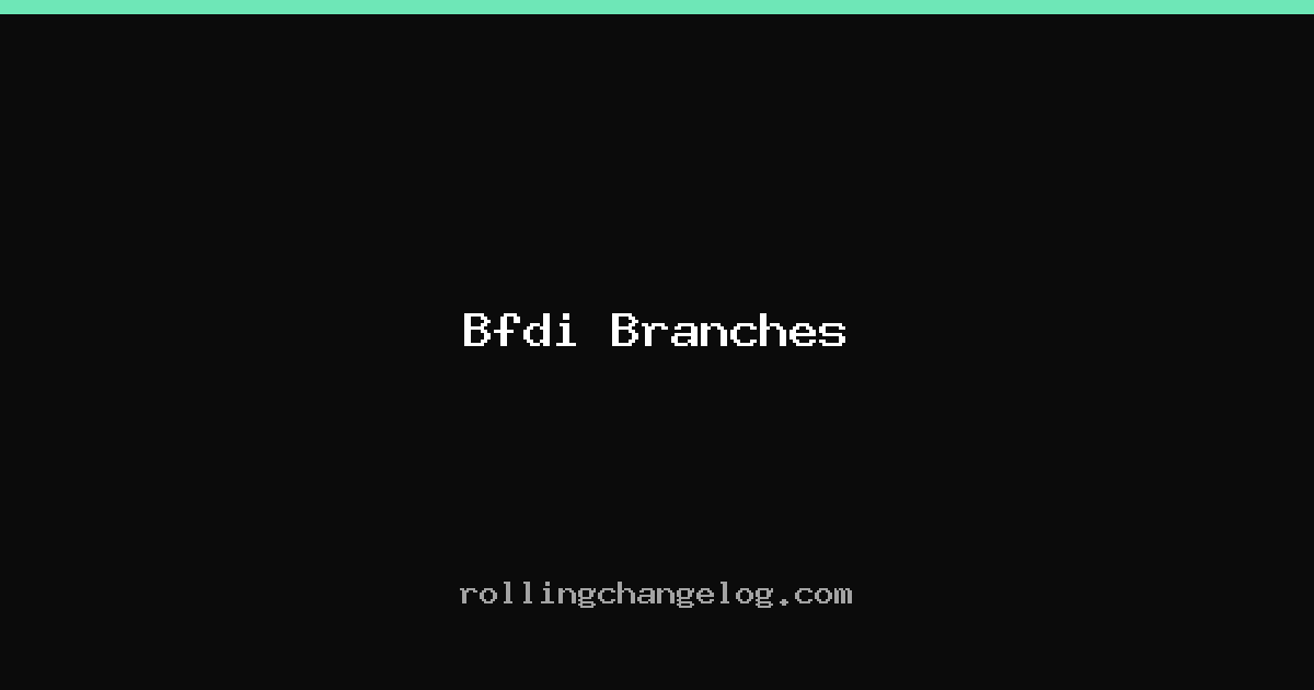 Bfdi Branches cover