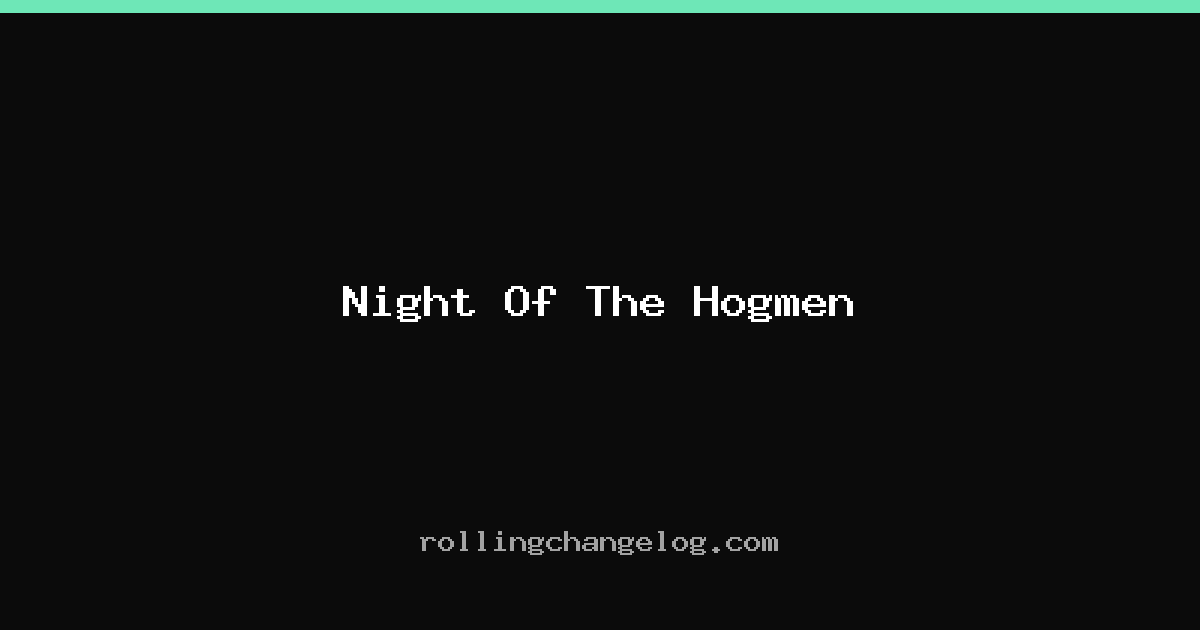 Night Of The Hogmen cover
