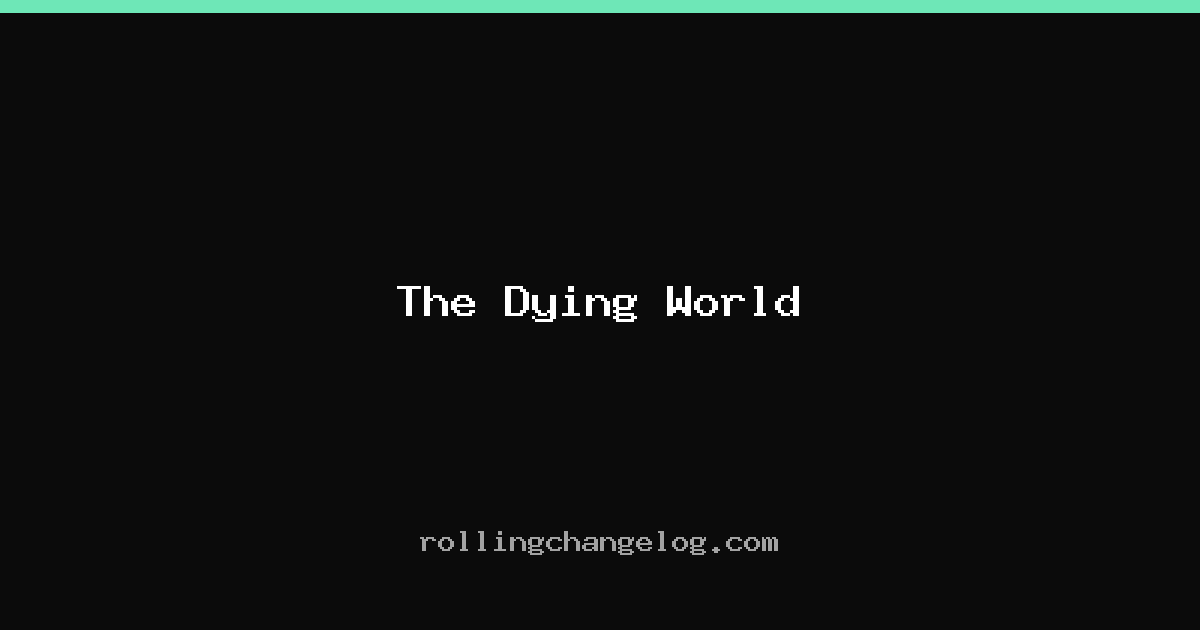 The Dying World cover