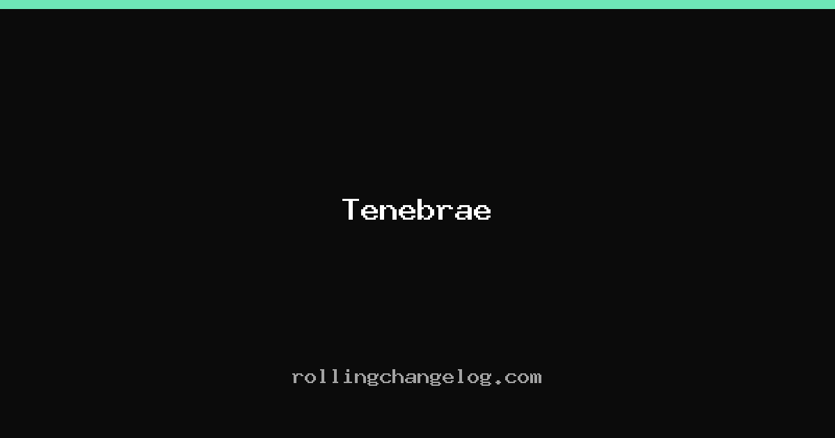 Tenebrae cover