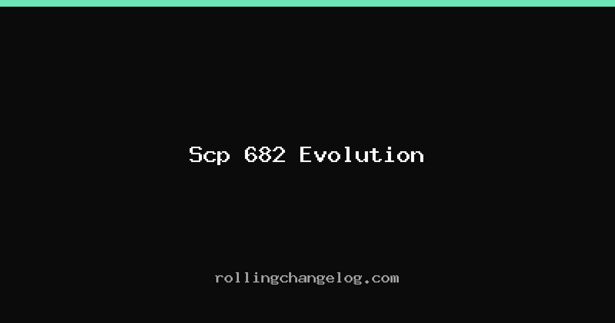 Scp 682 Evolution cover