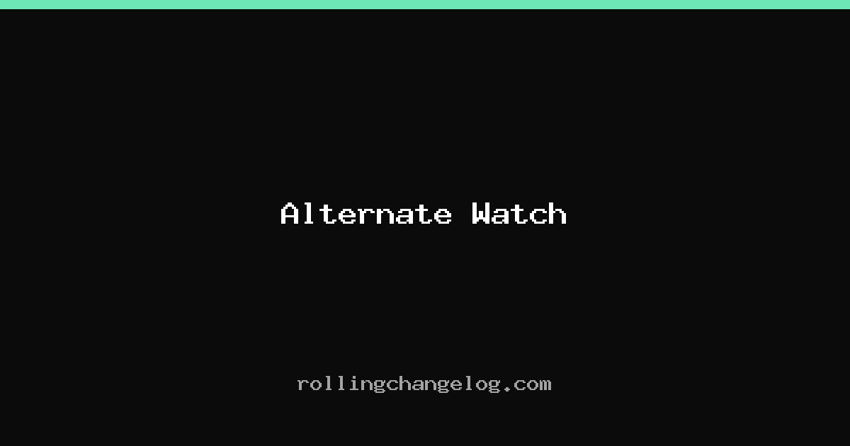 Alternate Watch cover