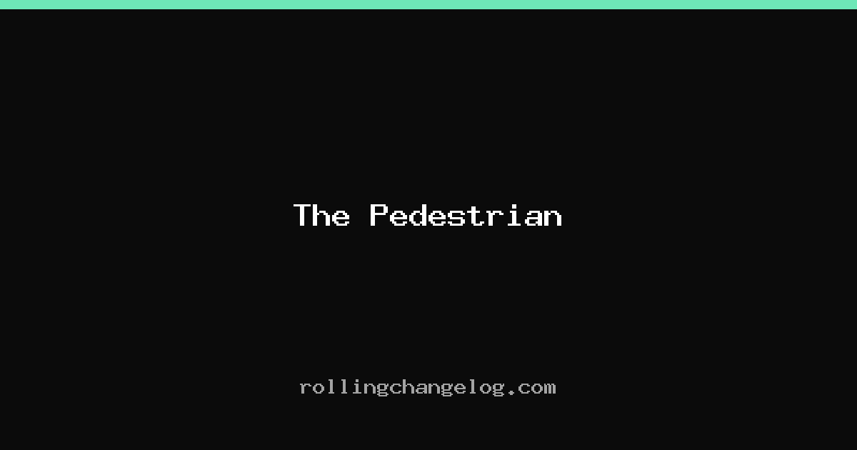 The Pedestrian cover