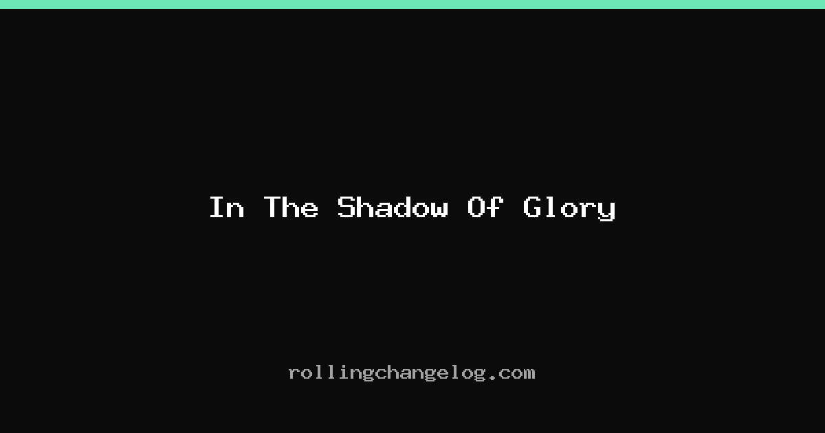 In The Shadow Of Glory cover
