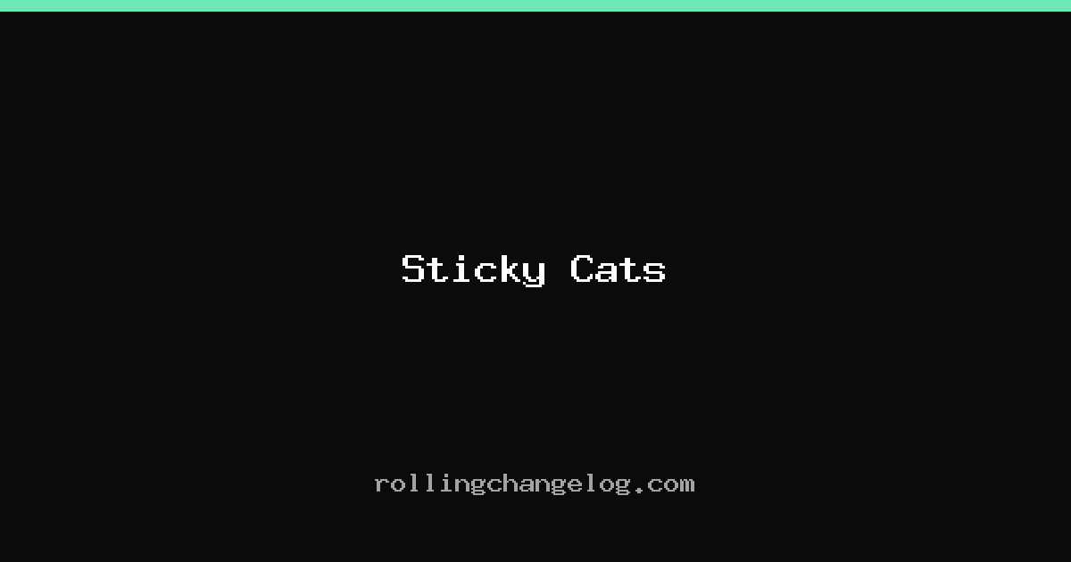 Sticky Cats cover
