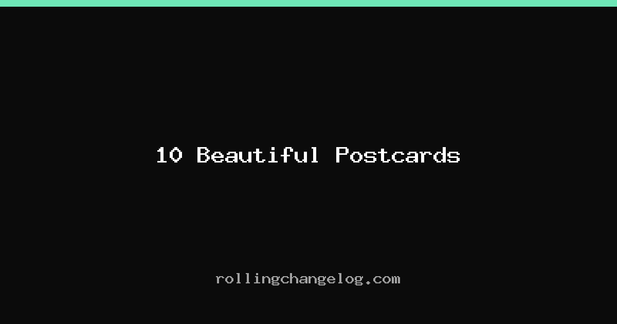 10 Beautiful Postcards cover