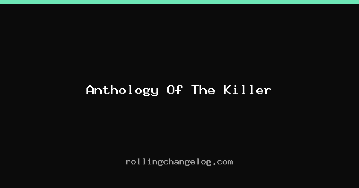 Anthology Of The Killer cover
