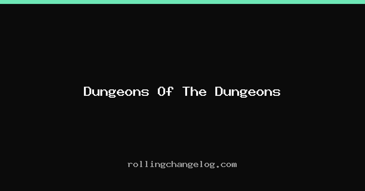 Dungeons Of The Dungeons cover