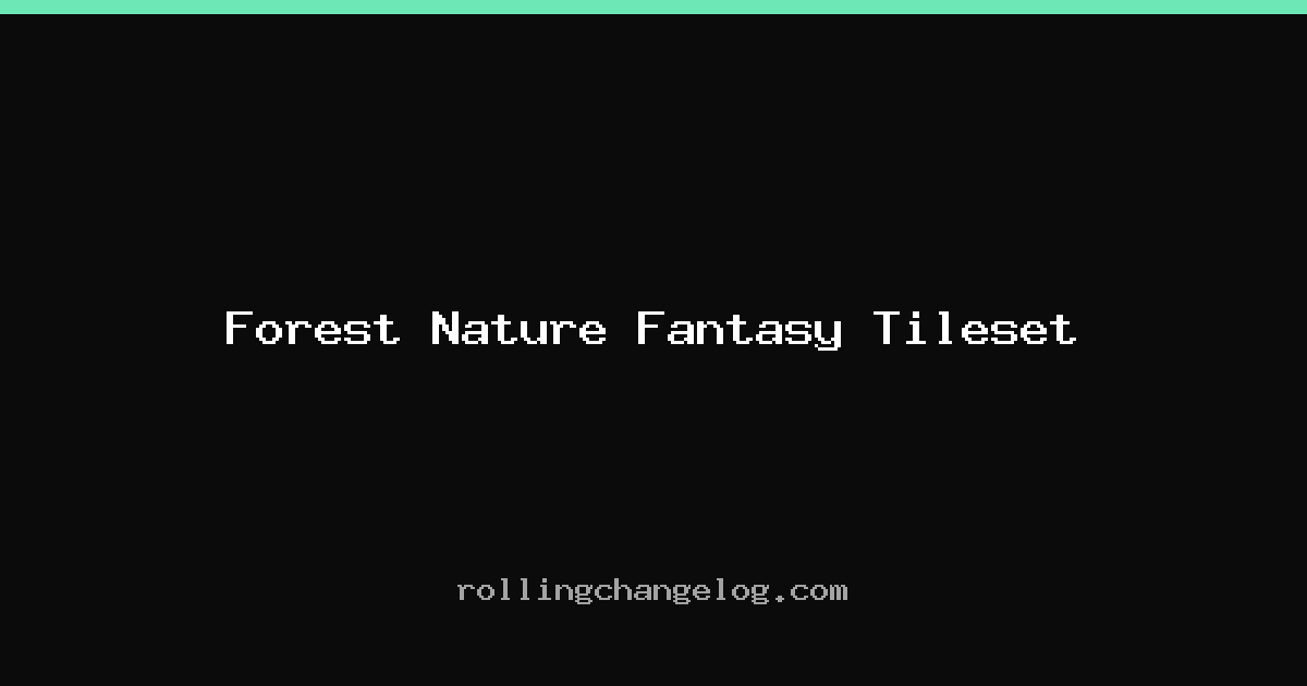 Forest Nature Fantasy Tileset cover