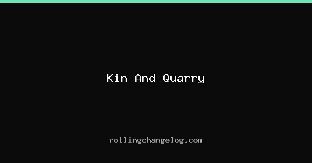 Kin And Quarry cover