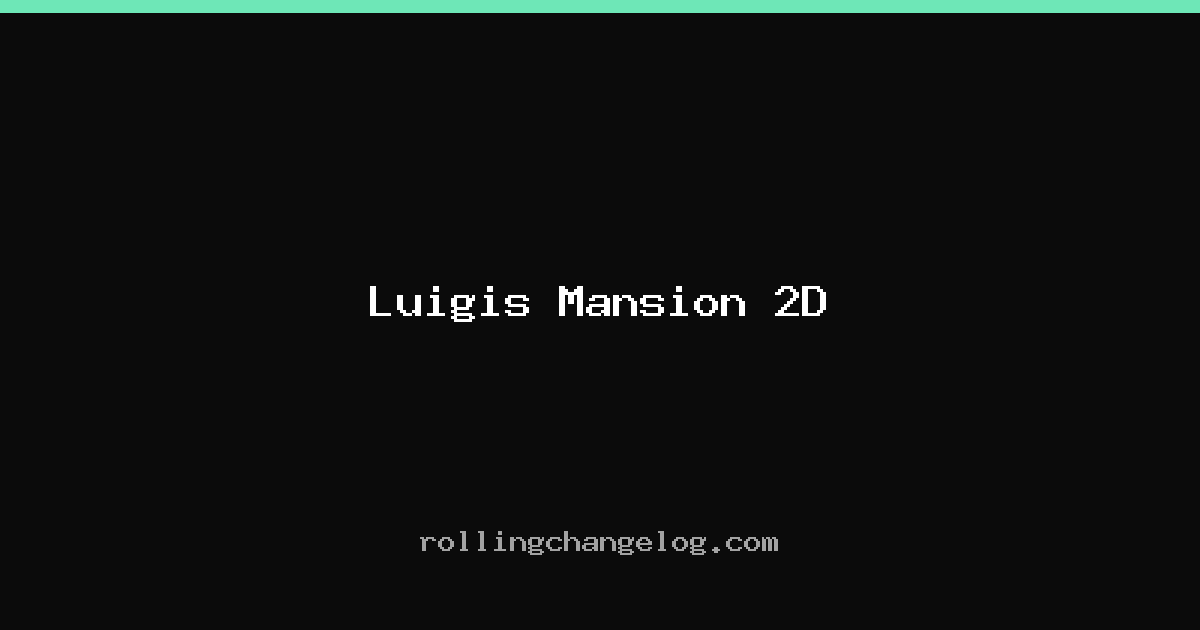Luigis Mansion 2D cover