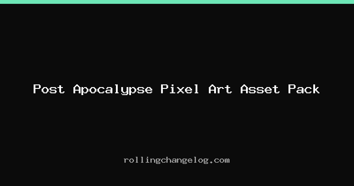 Post Apocalypse Pixel Art Asset Pack cover