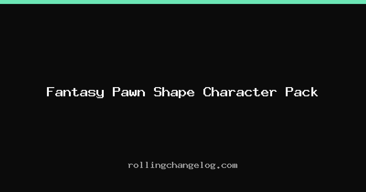 Fantasy Pawn Shape Character Pack cover