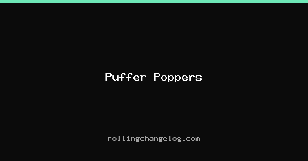 Puffer Poppers cover