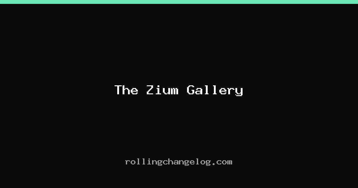 The Zium Gallery cover