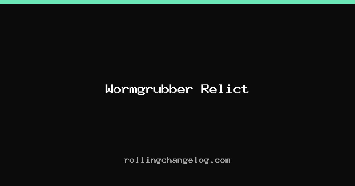 Wormgrubber Relict cover