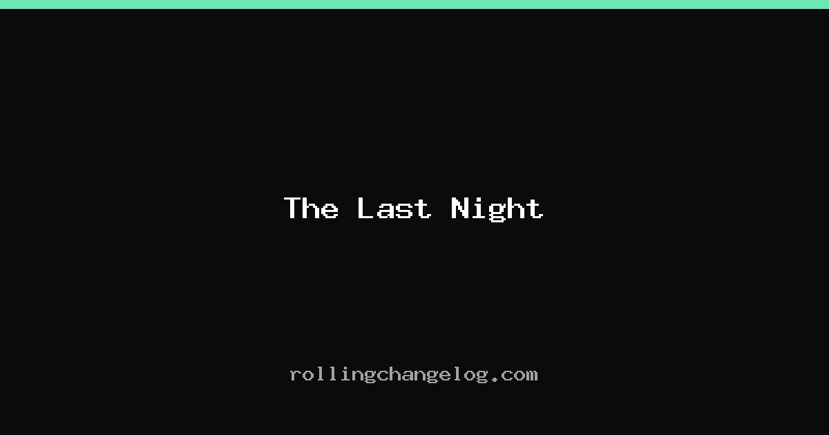 The Last Night cover