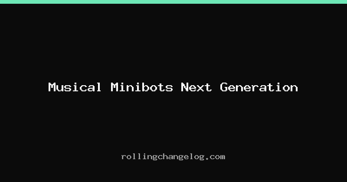 Musical Minibots Next Generation cover