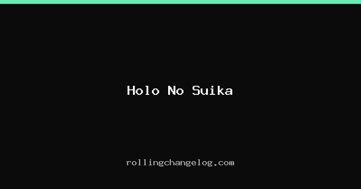 Holo No Suika cover