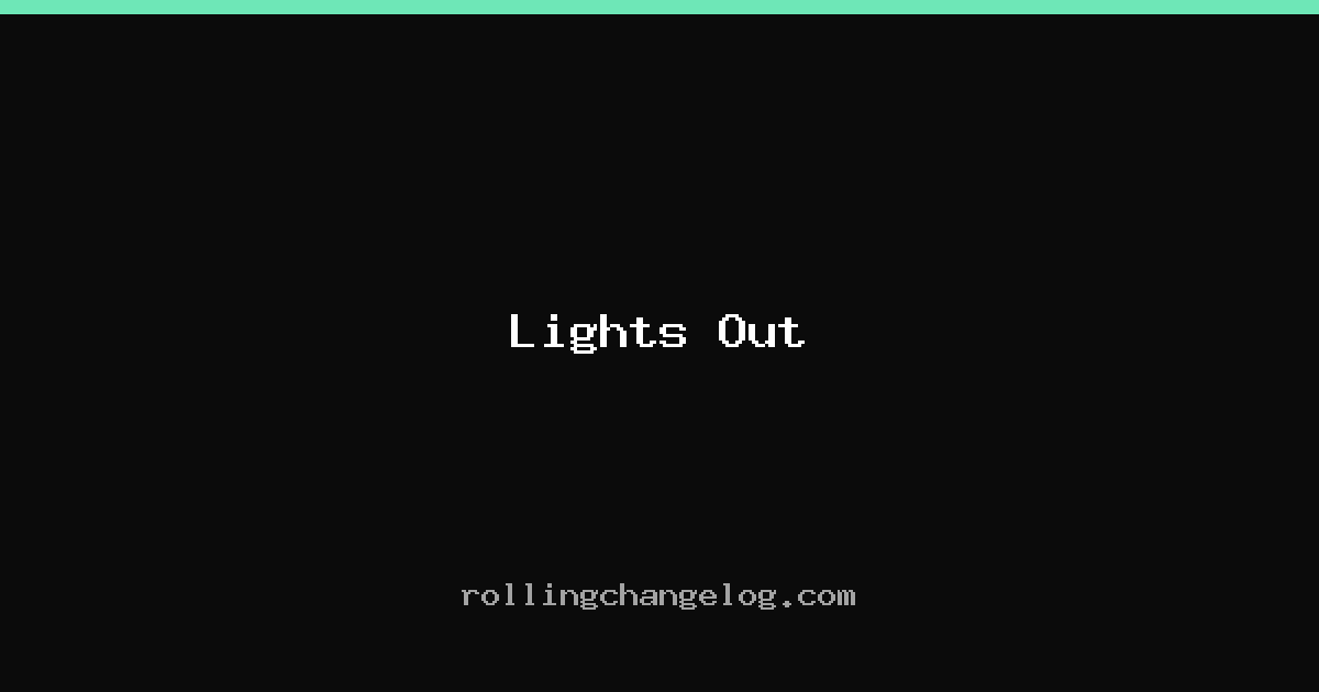 Lights Out cover