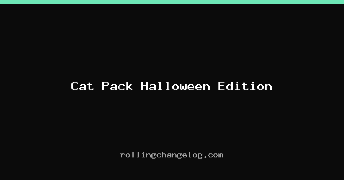 Cat Pack Halloween Edition cover