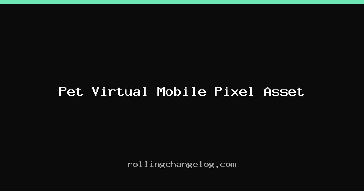 Pet Virtual Mobile Pixel Asset cover